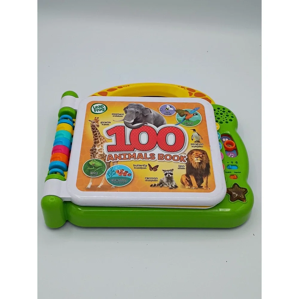 LeapFrog Unisex 100 Animals Book Green Bilingual Learning Toy OS Interactive